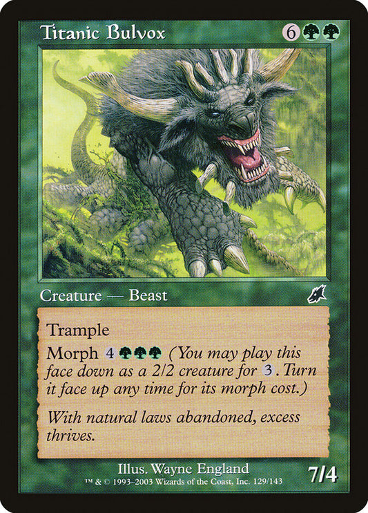 Titanic Bulvox - carta Magic The Gathering