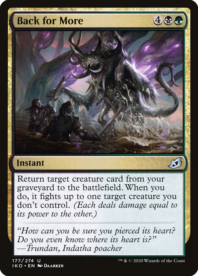 Back for More - carta Magic The Gathering