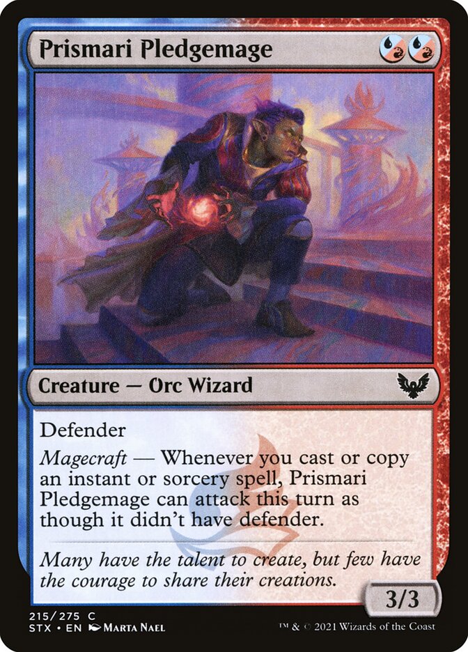 Prismari Pledgemage - carta Magic The Gathering