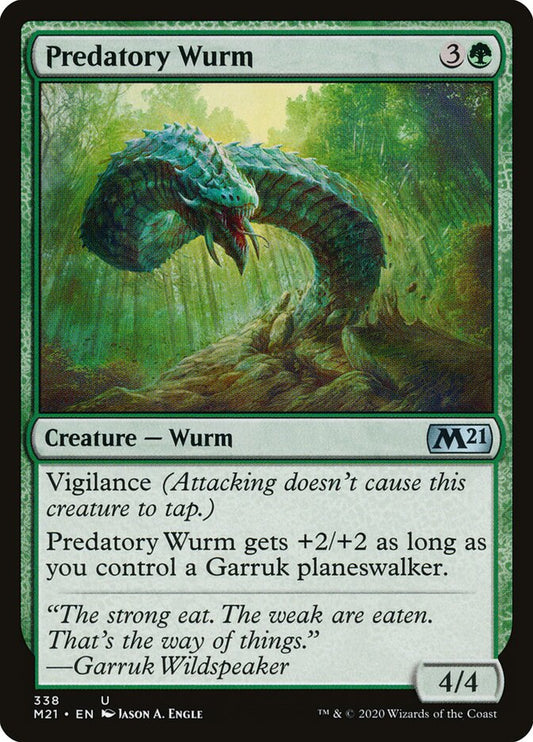 Predatory Wurm - carta Magic The Gathering