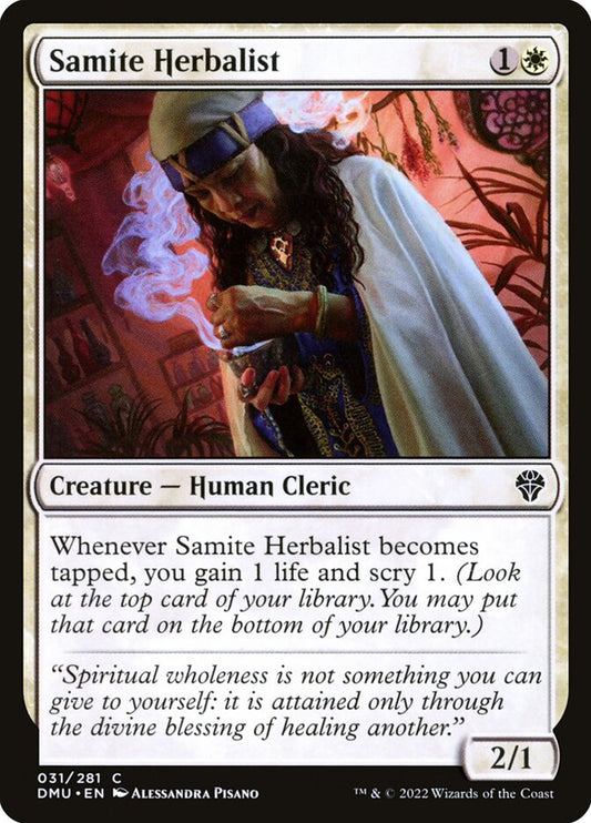 Samite Herbalist - carta Magic The Gathering