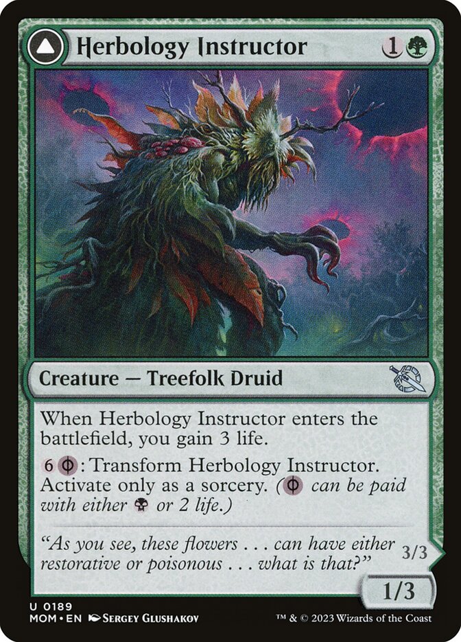 Herbology Instructor - carta Magic The Gathering