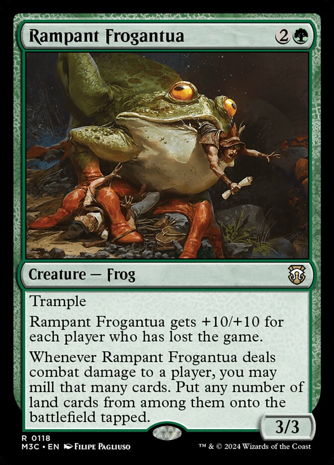 Rampant Frogantua - carta Magic The Gathering