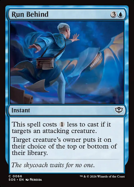 Run Behind - carta Magic The Gathering