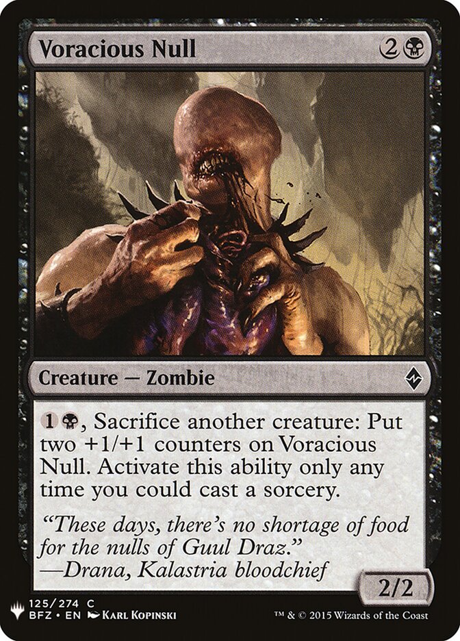 Voracious Null - carta Magic The Gathering