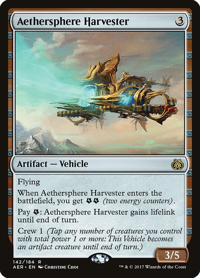 Aethersphere Harvester - carta Magic The Gathering