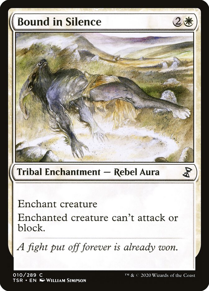 Bound in Silence - carta Magic The Gathering