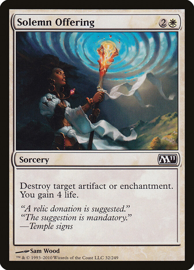 Solemn Offering - carta Magic The Gathering