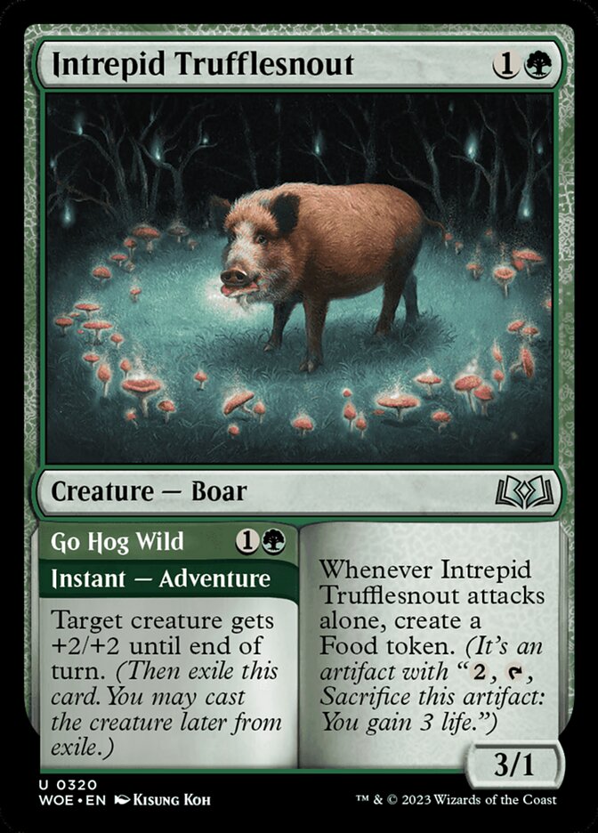 Intrepid Trufflesnout // Go Hog Wild - carta Magic The Gathering