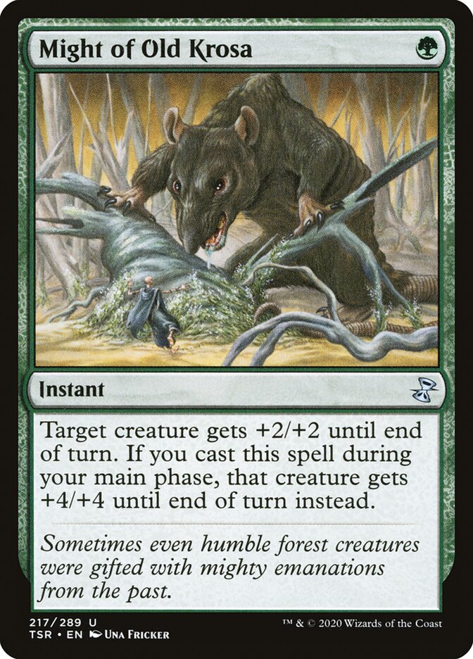 Might of Old Krosa - carta Magic The Gathering