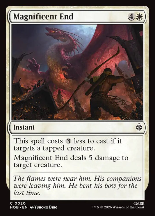 Magnificent End - carta Magic The Gathering