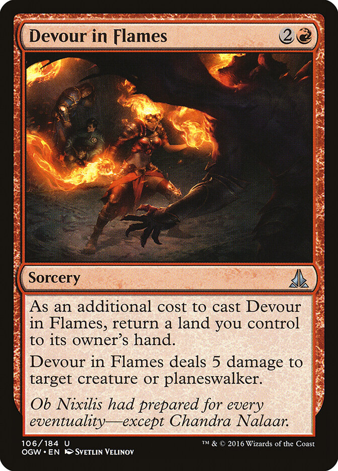 Devour in Flames - carta Magic The Gathering