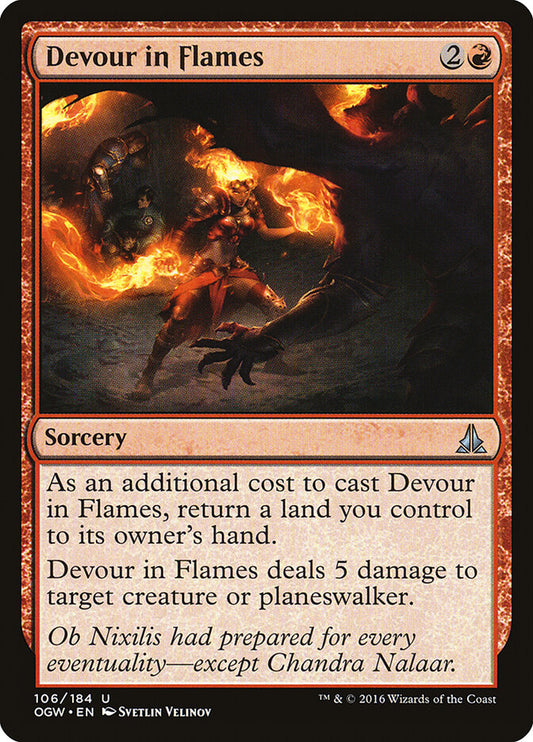 Devour in Flames - carta Magic The Gathering