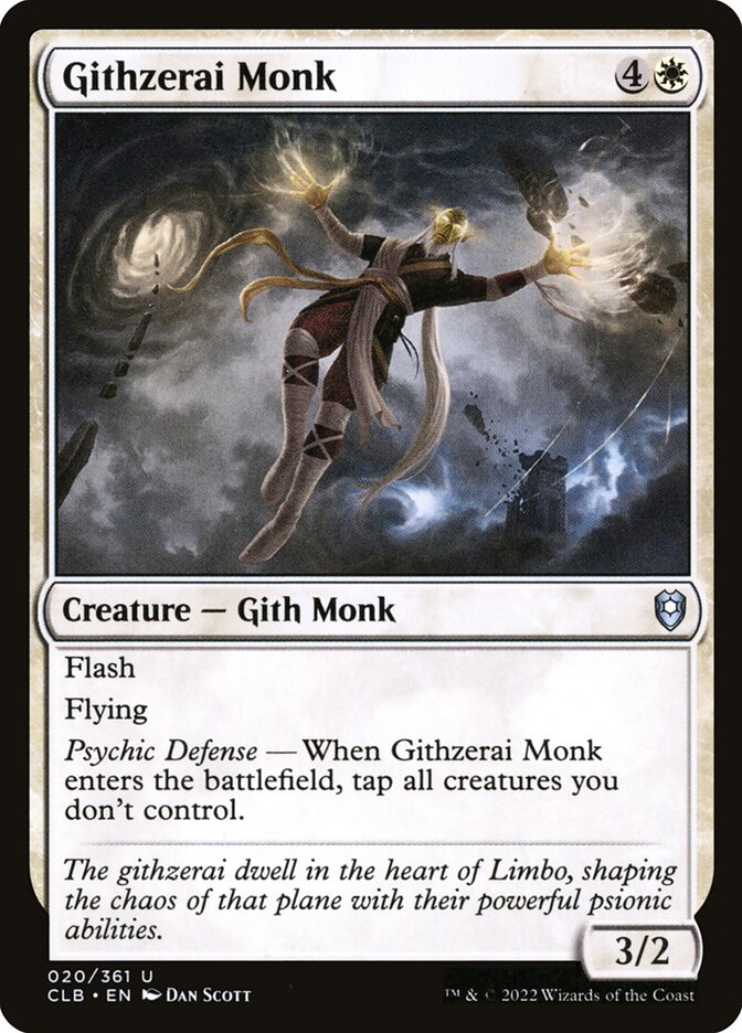 Githzerai Monk - carta Magic The Gathering