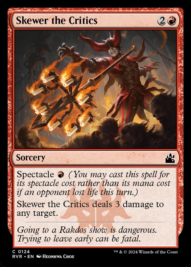 Skewer the Critics - carta Magic The Gathering