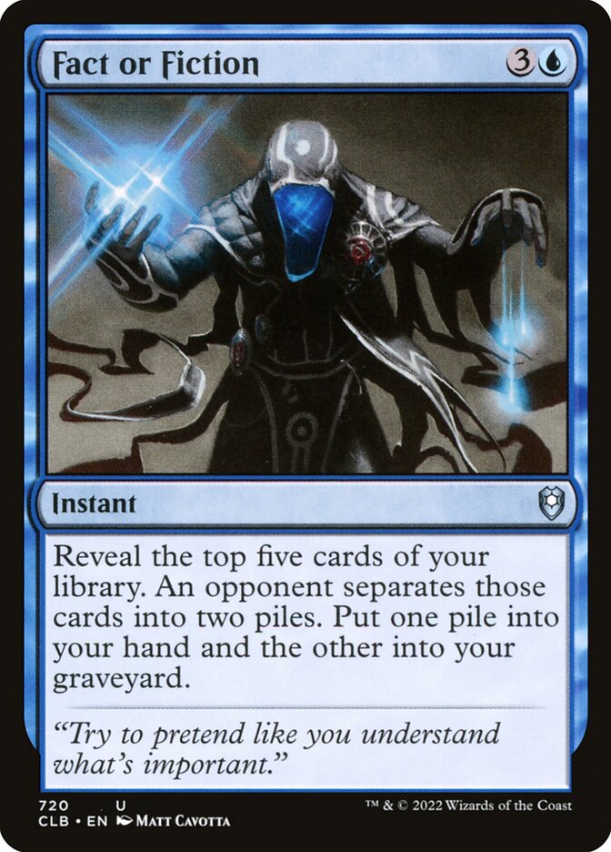 Fact or Fiction - carta Magic The Gathering