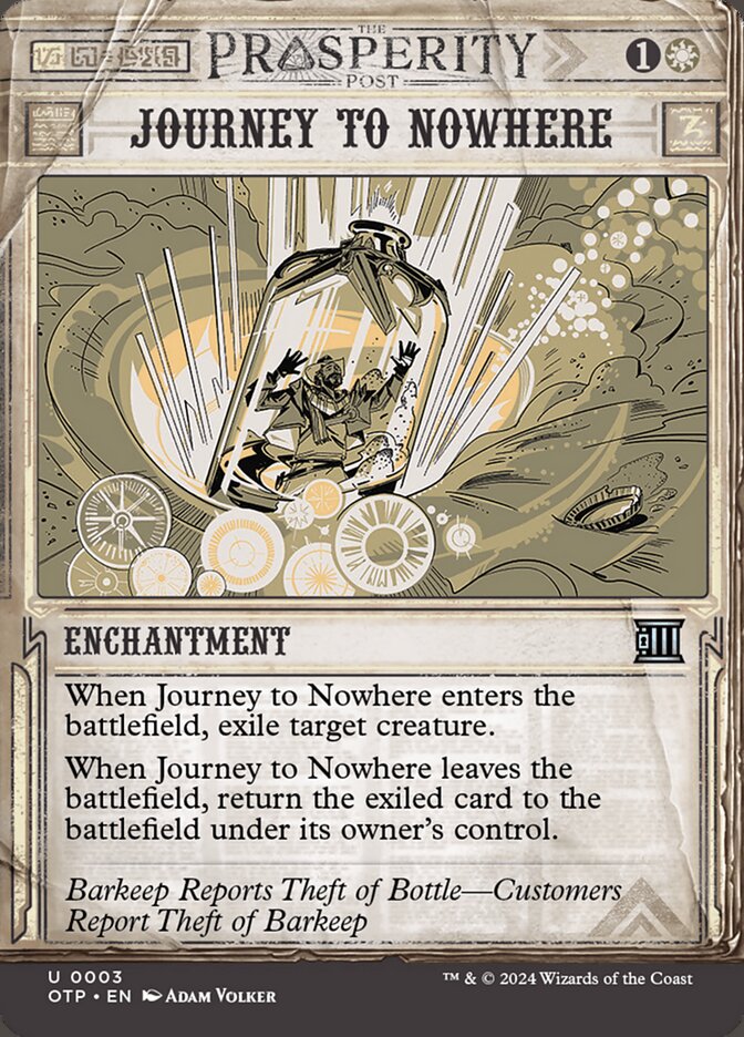 Journey to Nowhere - carta Magic The Gathering