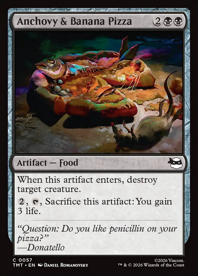 Anchovy & Banana Pizza - carta Magic The Gathering