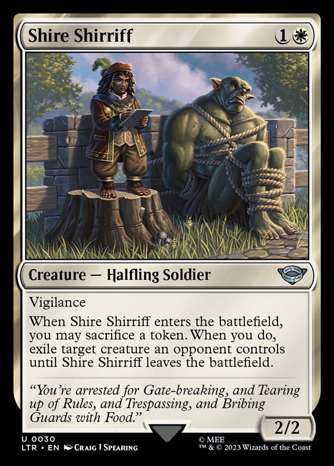 Shire Shirriff - carta Magic The Gathering