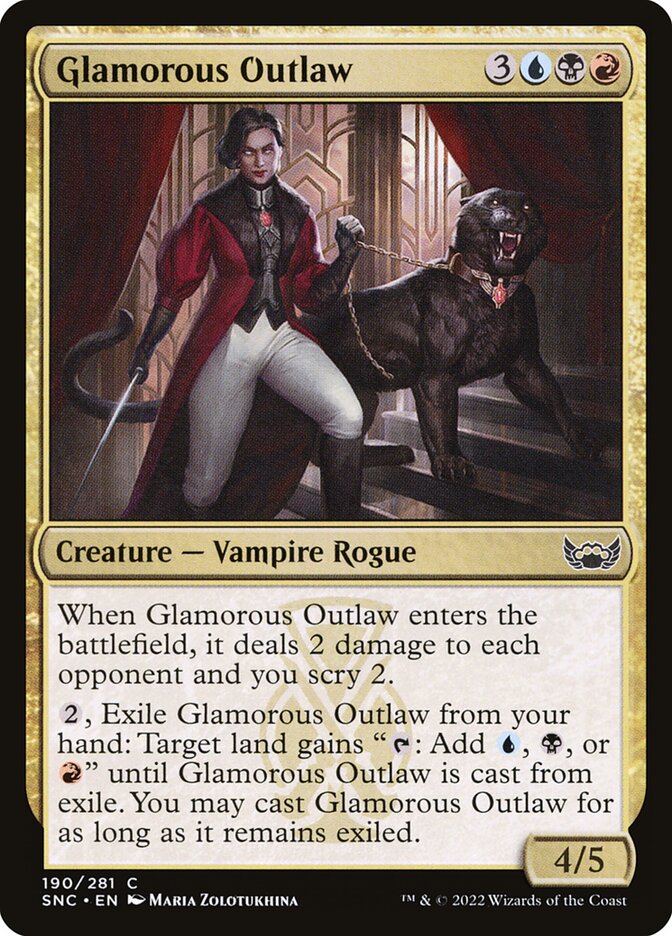 Glamorous Outlaw - carta Magic The Gathering