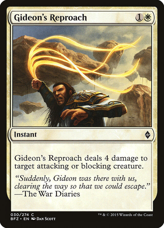 Gideon's Reproach - carta Magic The Gathering