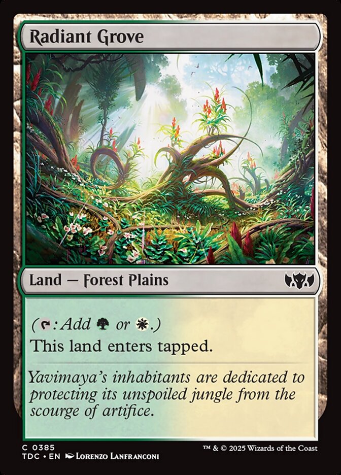 Radiant Grove - carta Magic The Gathering
