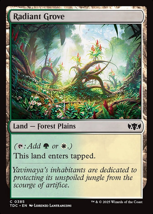 Radiant Grove - carta Magic The Gathering