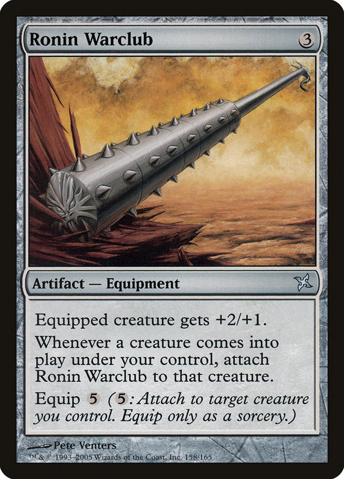Ronin Warclub - carta Magic The Gathering