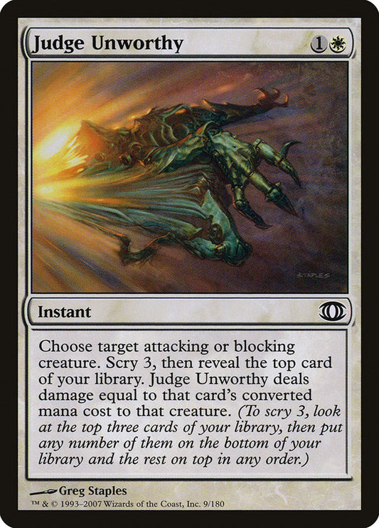 Judge Unworthy - carta Magic The Gathering