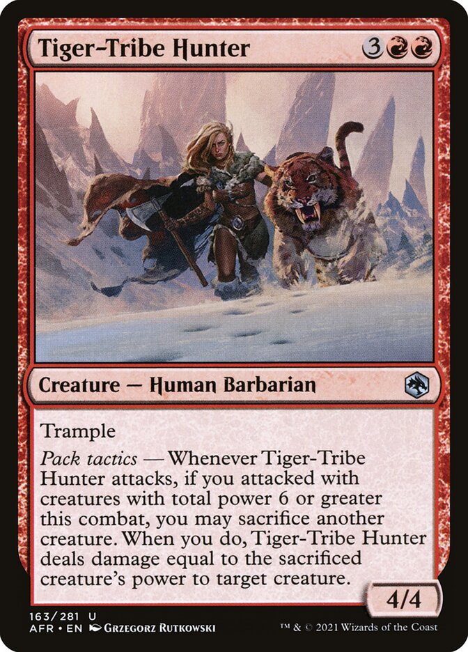 Tiger-Tribe Hunter - carta Magic The Gathering