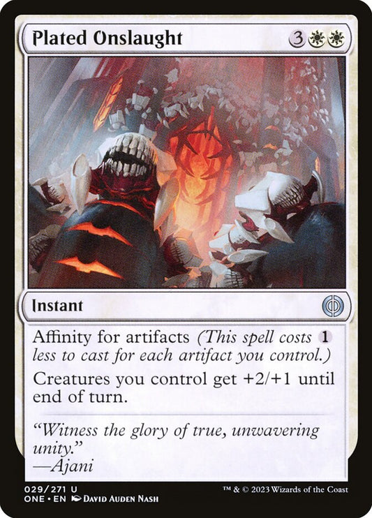 Plated Onslaught - carta Magic The Gathering