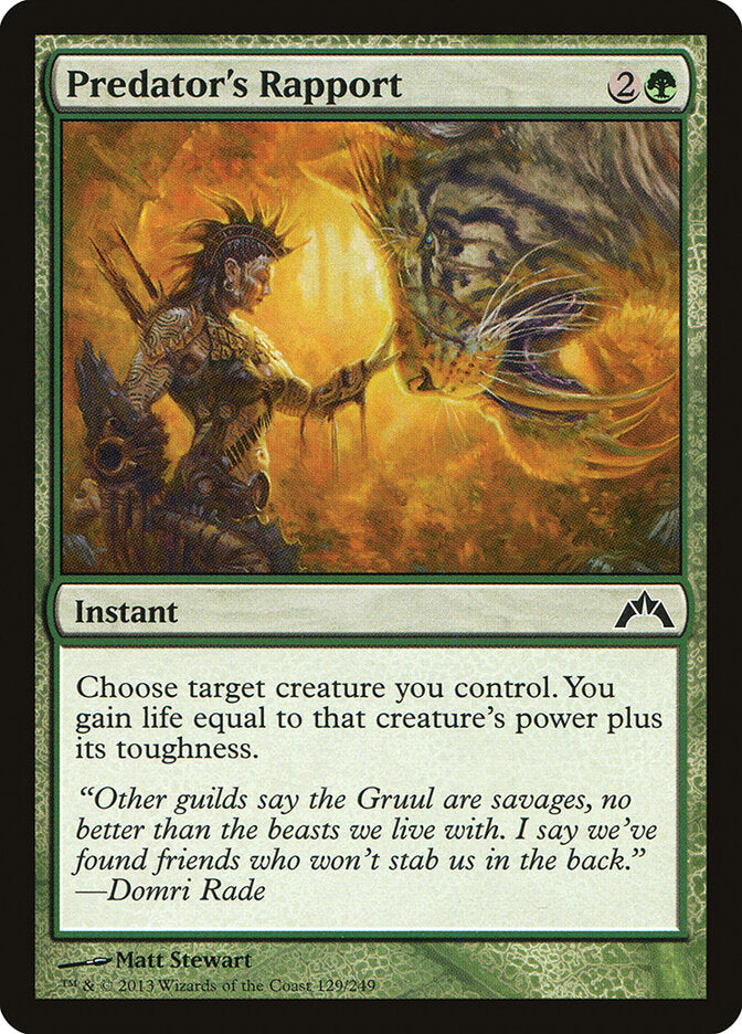 Predator's Rapport - carta Magic The Gathering