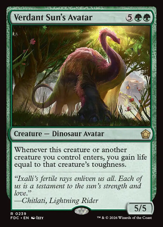 Verdant Sun's Avatar - carta Magic The Gathering
