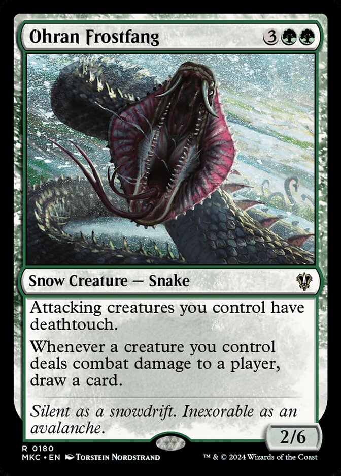 Ohran Frostfang - carta Magic The Gathering