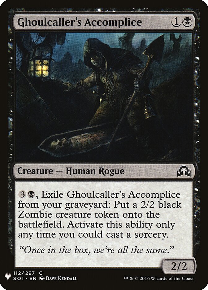 Ghoulcaller's Accomplice - carta Magic The Gathering