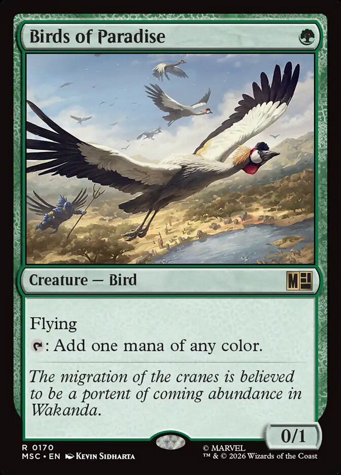 Birds of Paradise - carta Magic The Gathering