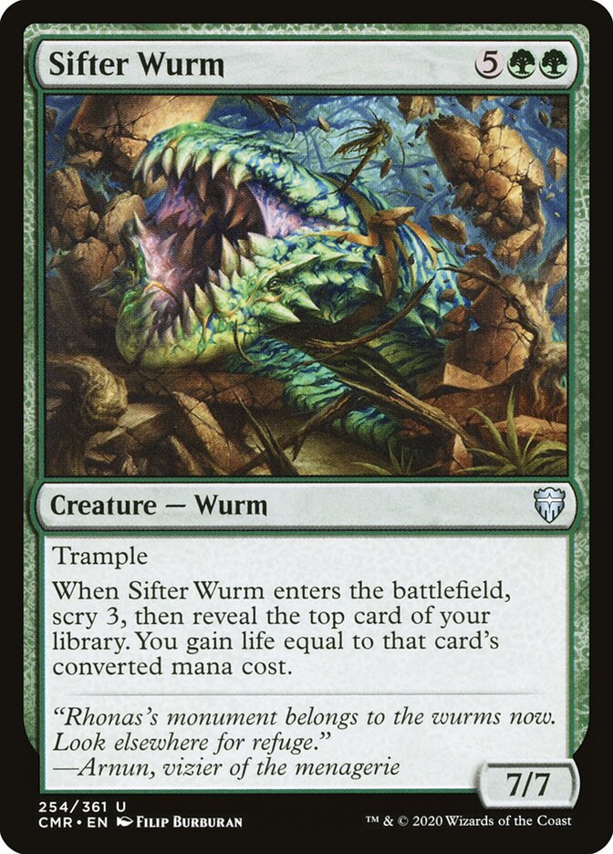 Sifter Wurm - carta Magic The Gathering