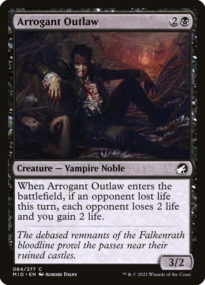 Arrogant Outlaw - carta Magic The Gathering