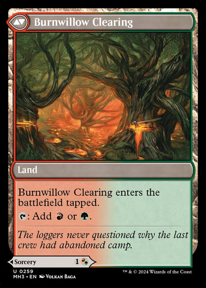 Burnwillow Clearing - carta Magic The Gathering