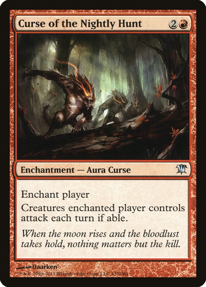 Curse of the Nightly Hunt - carta Magic The Gathering