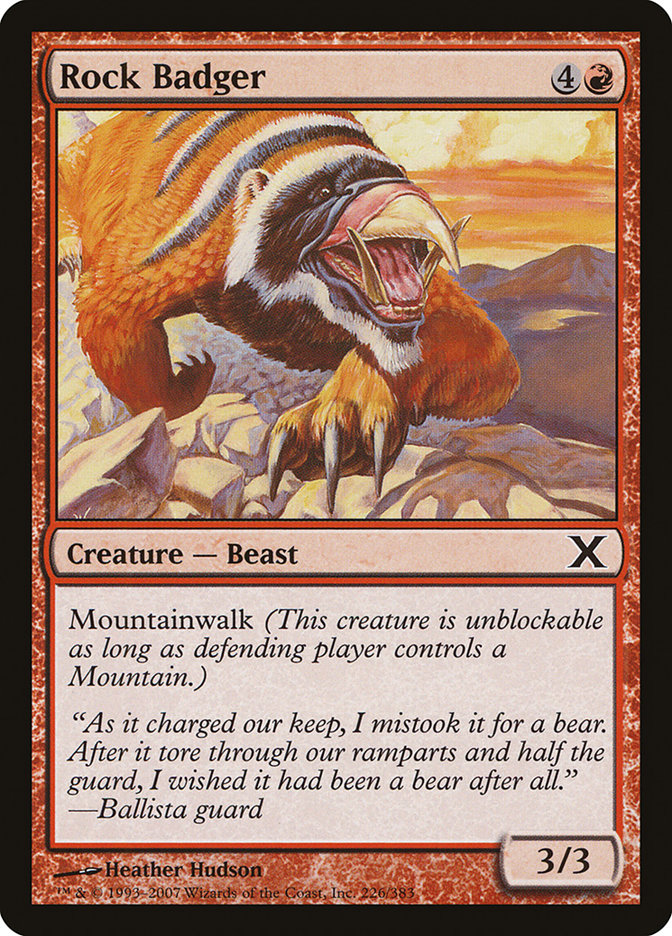 Rock Badger - carta Magic The Gathering