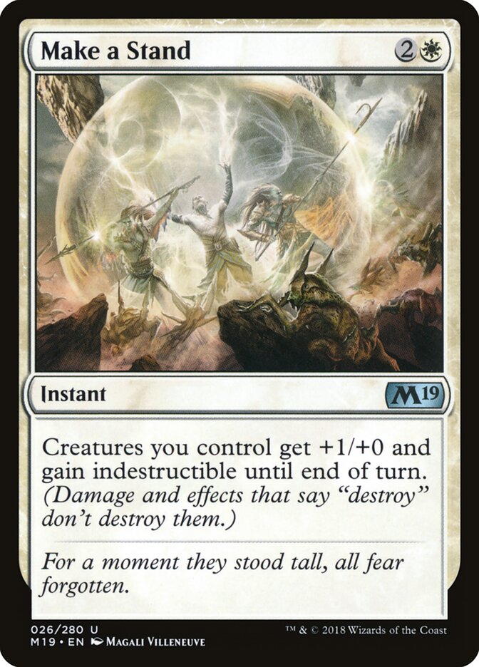 Make a Stand - carta Magic The Gathering