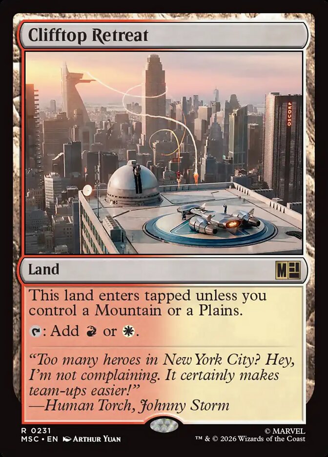 Clifftop Retreat - carta Magic The Gathering