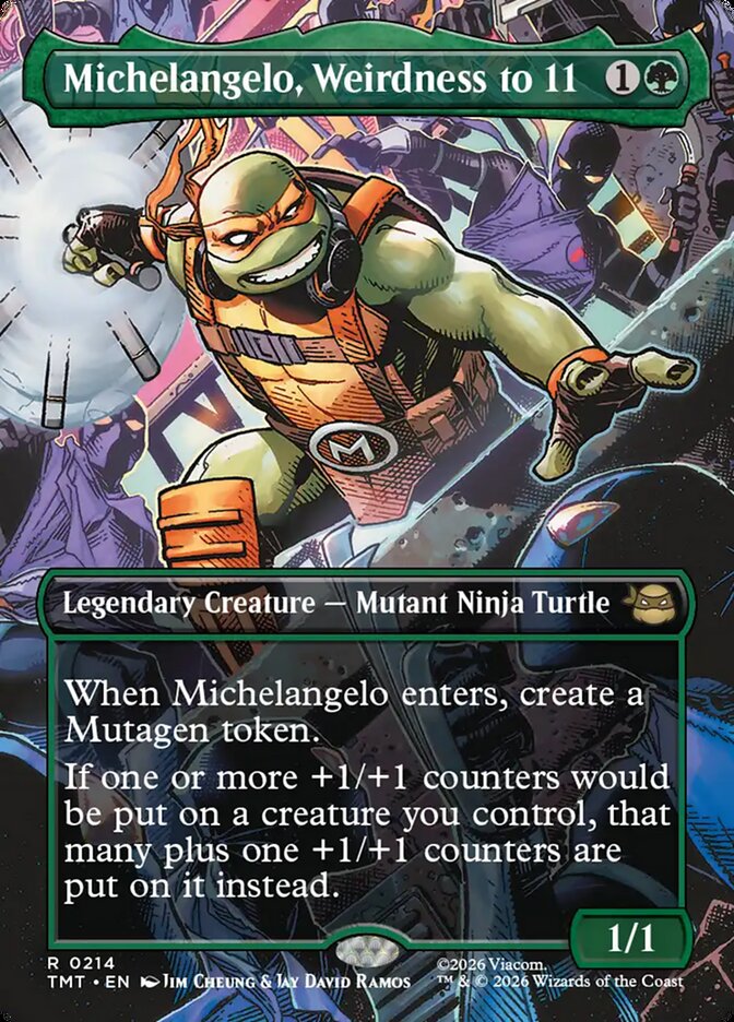 Michelangelo, Weirdness to 11 - carta Magic The Gathering