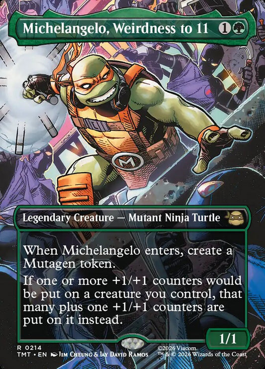 Michelangelo, Weirdness to 11 - TMT-214-NF-FA-INV-LDG-SOU-UNI