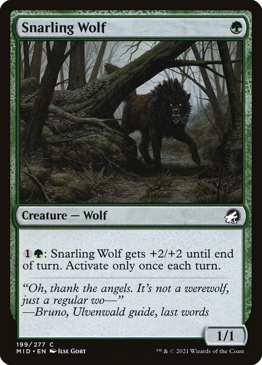 Snarling Wolf - carta Magic The Gathering