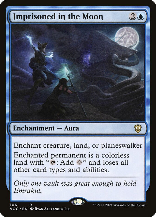 Imprisoned in the Moon - carta Magic The Gathering