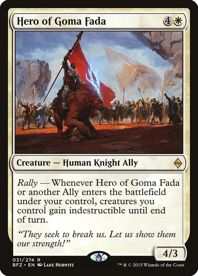 Hero of Goma Fada - carta Magic The Gathering