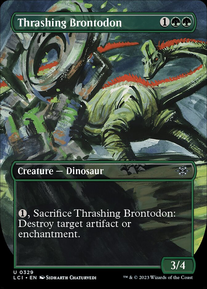 Thrashing Brontodon - carta Magic The Gathering