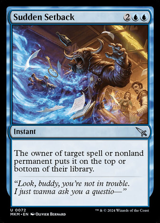 Sudden Setback - carta Magic The Gathering